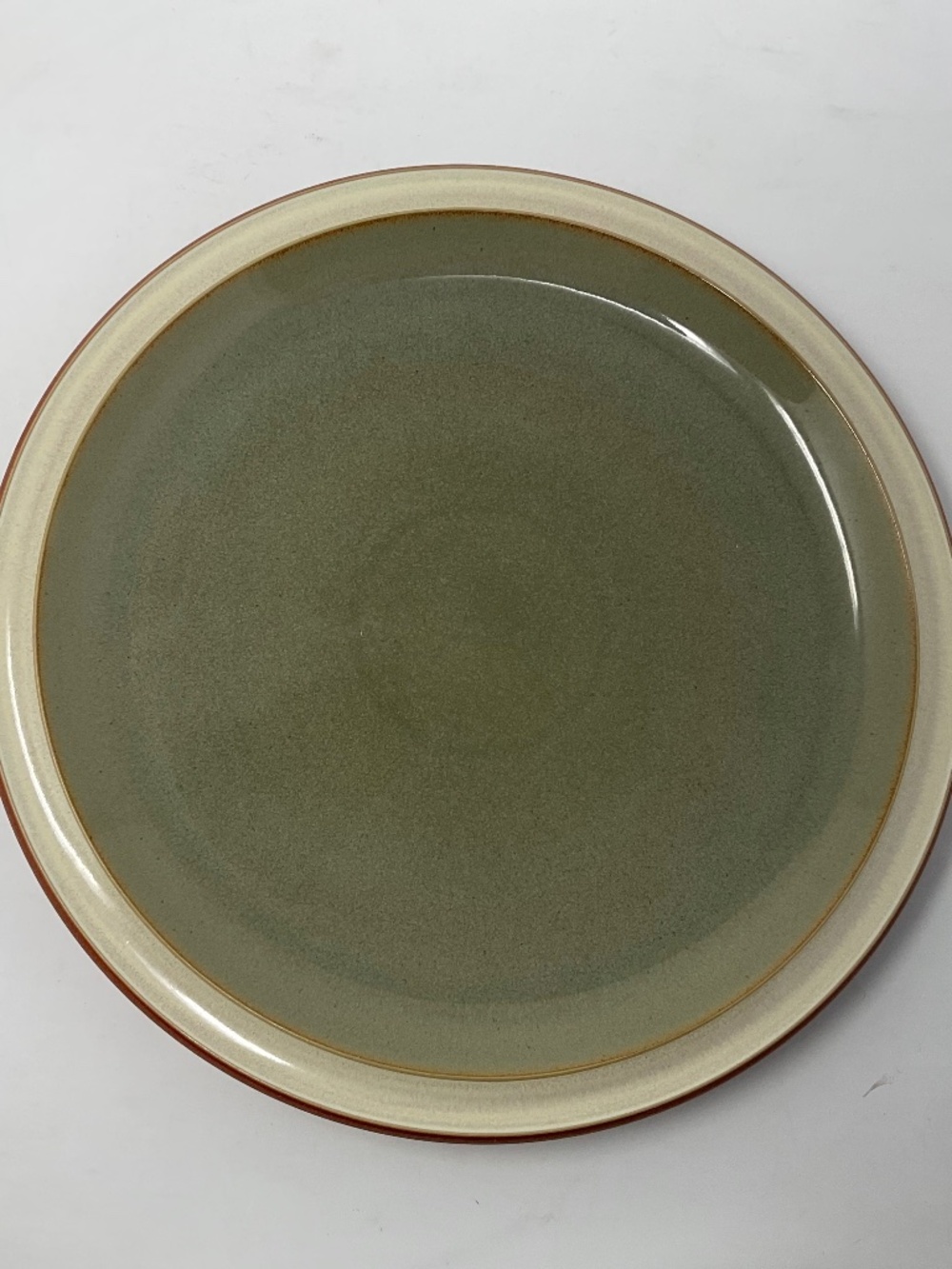 Denby Fire Sage (retired) Stoneware Dinner Plate (8 available $35 EACH)